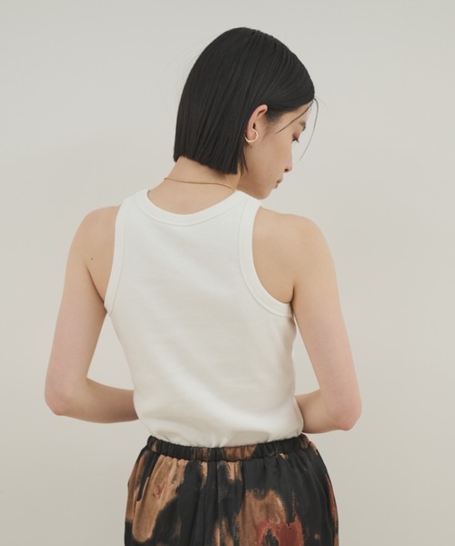 Shelly island（シェリーアイランド）の「カップ付アメスリタンク（タンクトップ・レディース・ホワイト/ピンク/ブラック/カーキ・FREE）」の11枚目の写真