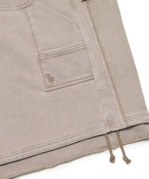 NOMANUAL（NOMANUAL）の「DOUBLE KNEE SWEAT SHORTS - WASHED BEIGE（その他パンツ・レディース・その他・SMALL/MEDIUM/LARGE/X-LARGE）」の6枚目の写真