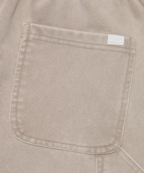 NOMANUAL（NOMANUAL）の「DOUBLE KNEE SWEAT SHORTS - WASHED BEIGE（その他パンツ・レディース・その他・SMALL/MEDIUM/LARGE/X-LARGE）」の7枚目の写真