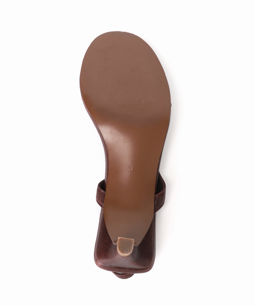 FRAMeWORK（フレームワーク）の「SENSO/センソ キャシャトング ヒール（サンダル・レディース・ブラウン・38/37/36/35）」の10枚目の写真