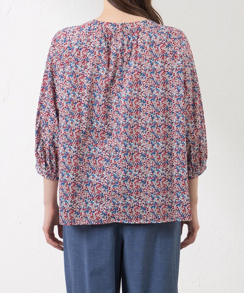 amaca(アマカ)の「【LIBERTY】【AMACA Marche】プルオーバーブラウス(シャツ/ブラウス・レディース・レッド系その他/グリーン・38/40)」の7枚目の写真