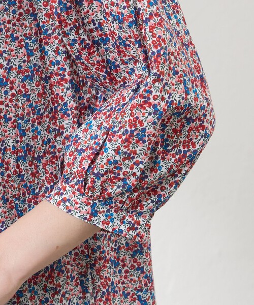 amaca(アマカ)の「【LIBERTY】【AMACA Marche】プルオーバーブラウス(シャツ/ブラウス・レディース・レッド系その他/グリーン・38/40)」の8枚目の写真