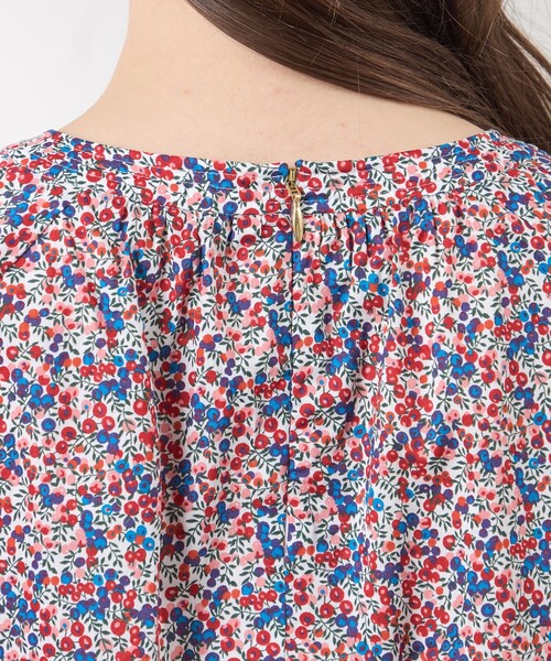 amaca(アマカ)の「【LIBERTY】【AMACA Marche】プルオーバーブラウス(シャツ/ブラウス・レディース・レッド系その他/グリーン・38/40)」の9枚目の写真