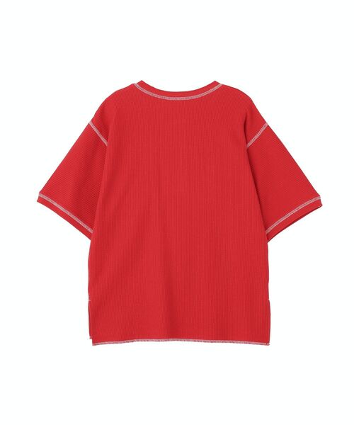 RUSSELL(ラッセル)の「【RUSSELL】ワッフルヘンリーTシャツ(Tシャツ/カットソー・レディース・レッド・FREE)」の15枚目の写真