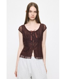 MOUSSY | TULLE PINTUCK ブラウス(シャツ/ブラウス)