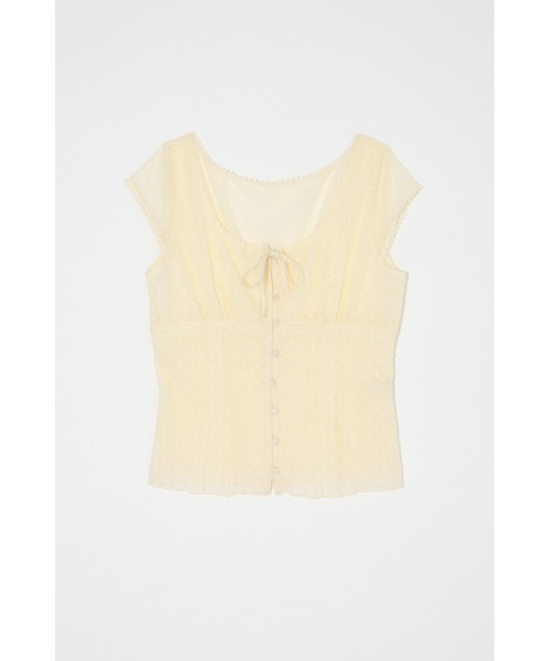 MOUSSY(マウジー)の「TULLE PINTUCK ブラウス(シャツ/ブラウス・レディース・アイボリー/ブラック/ブラウン・1/2)」の21枚目の写真