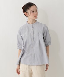 afternoonteaリバティ フリルシャツブラウス レッド×ブルー 楽天市場】【SALE／40%OFF】フリルブラウス/リバティプリント