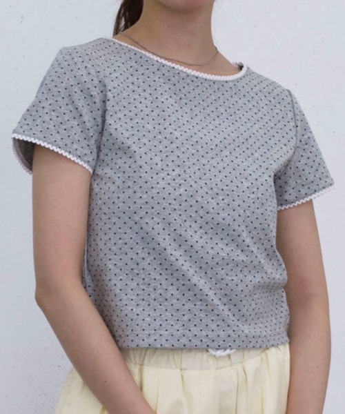 archives(アルシーヴ)の「ピコレースドットチビT(Tシャツ/カットソー・レディース・ネイビー/グレー/オフホワイト・MEDIUM)」の14枚目の写真