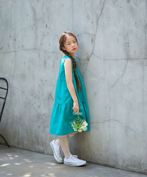 GLOBAL WORK（グローバルワーク）の「Airy Breezeワンピース/647385（ワンピース・キッズ・ターコイズブルー/ブラック/イエロー/レッド・130cm/140cm/150cm/160cm）」の19枚目の写真