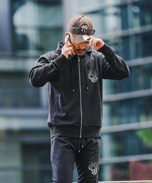 adamsJUGGLER(アダムスジャグラー)の「RTEG G.R.Sジップフーディー(パーカー・メンズ・グレー/ブラック・S/M/L/XL)」の12枚目の写真