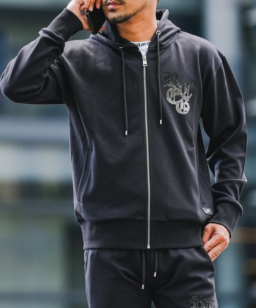 adamsJUGGLER(アダムスジャグラー)の「RTEG G.R.Sジップフーディー(パーカー・メンズ・グレー/ブラック・S/M/L/XL)」の15枚目の写真