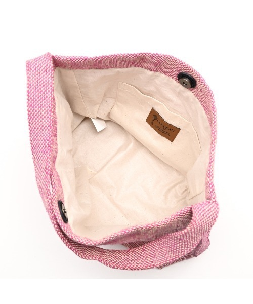 CLEDRAN(クレドラン)の「【軽量】CL3911 HAND&WORK COTTON JUTE ONE HANDLE BAG S(トートバッグ・レディース・ブルー/ピンク/ブラウン/ブラック・FREE)」の9枚目の写真