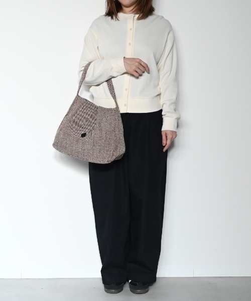 CLEDRAN(クレドラン)の「【軽量】CL3911 HAND&WORK COTTON JUTE ONE HANDLE BAG S(トートバッグ・レディース・ブルー/ピンク/ブラウン/ブラック・FREE)」の14枚目の写真