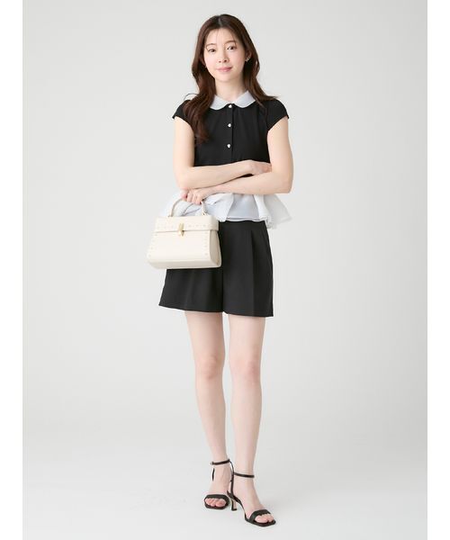 CELFORD（セルフォード）の「【WEB限定カラー】デタッチャブルペプラムカーディガン（カーディガン/ボレロ・レディース・ライトグレー/ネイビー/ブラック・36/38）」の13枚目の写真