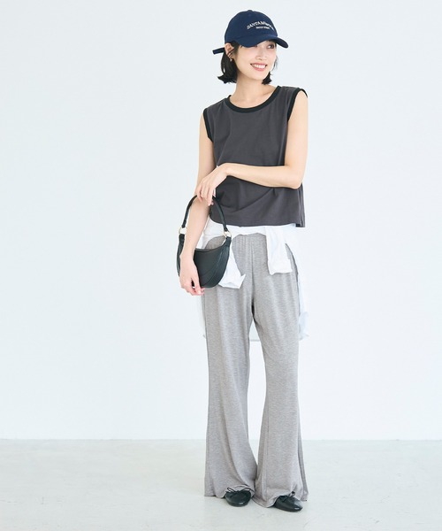 coca（coca）（コカ）の「＼再入荷／とろみトラベラーワイドパンツ（その他パンツ・レディース・グレー/ブラック・L/M/S）」の18枚目の写真