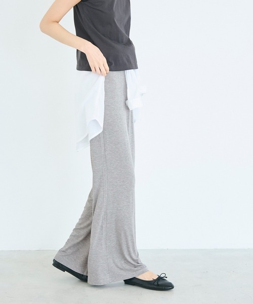 coca（coca）（コカ）の「＼再入荷／とろみトラベラーワイドパンツ（その他パンツ・レディース・グレー/ブラック・L/M/S）」の17枚目の写真