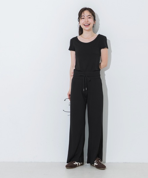 coca(coca)(コカ)の「\再入荷/とろみトラベラーワイドパンツ(その他パンツ・レディース・グレー/ブラック・L/M/S)」の16枚目の写真