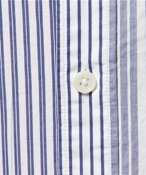 GLOBAL WORK(グローバルワーク)の「ブロードガラシャツ長袖/710839(シャツ/ブラウス・メンズ・カーキ/ネイビー/ブルー・LARGE/SMALL/MEDIUM/X-LARGE)」の4枚目の写真