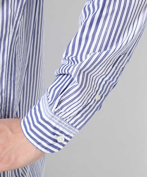 GLOBAL WORK(グローバルワーク)の「ブロードガラシャツ長袖/710839(シャツ/ブラウス・メンズ・カーキ/ネイビー/ブルー・LARGE/SMALL/MEDIUM/X-LARGE)」の6枚目の写真