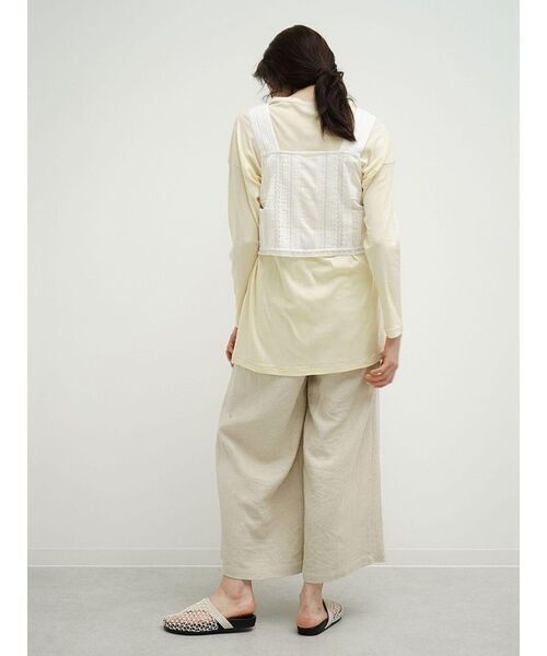 FIKA.(フィーカ)の「Cotton lace bustier(シャツ/ブラウス・レディース・ブラック/ピンク系その他2/オフホワイト・MEDIUM)」の11枚目の写真