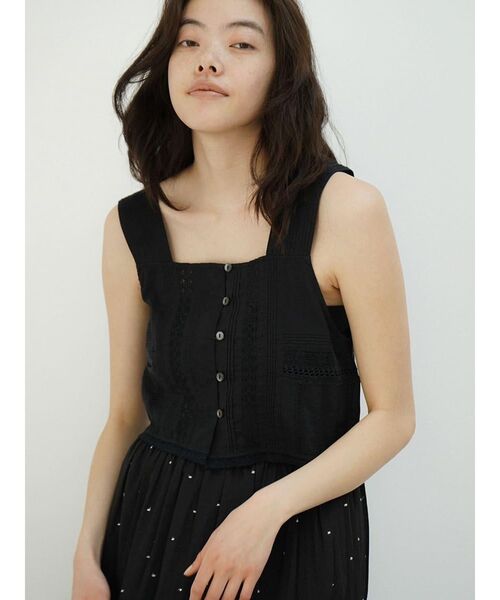 FIKA.(フィーカ)の「Cotton lace bustier(シャツ/ブラウス・レディース・ブラック/ピンク系その他2/オフホワイト・MEDIUM)」の16枚目の写真
