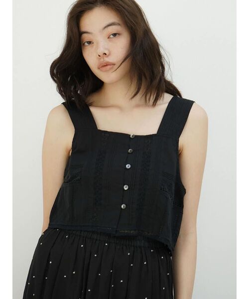 FIKA.(フィーカ)の「Cotton lace bustier(シャツ/ブラウス・レディース・ブラック/ピンク系その他2/オフホワイト・MEDIUM)」の19枚目の写真