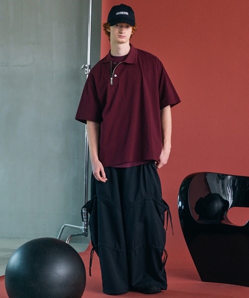 MAISON SPECIAL(メゾンスペシャル)の「《UNISEX》Cavalry Twills Prime-Wide Gathered Tiered Pants/キャバルリーツイルプライムワイドギャザーティアードパンツ【MAISON SPECIAL/メゾンスペシャル】(その他パンツ・メンズ・ベージュ/ブラック/グレイッシュベージュ・0/1/2)」の5枚目の写真