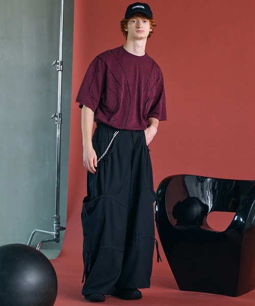 MAISON SPECIAL(メゾンスペシャル)の「《UNISEX》Cavalry Twills Prime-Wide Gathered Tiered Pants/キャバルリーツイルプライムワイドギャザーティアードパンツ【MAISON SPECIAL/メゾンスペシャル】(その他パンツ・メンズ・ベージュ/ブラック/グレイッシュベージュ・0/1/2)」の6枚目の写真