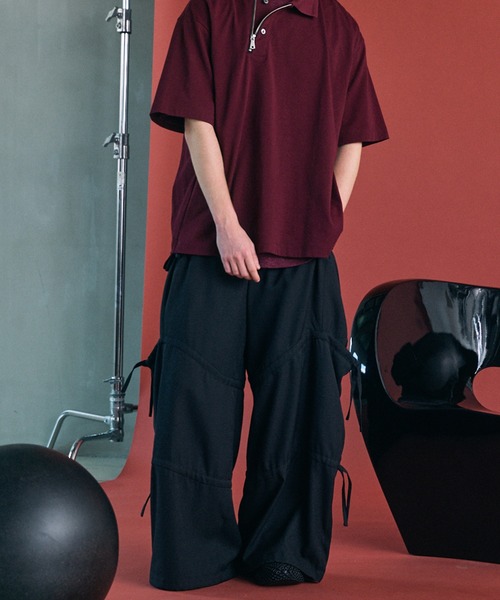 MAISON SPECIAL(メゾンスペシャル)の「《UNISEX》Cavalry Twills Prime-Wide Gathered Tiered Pants/キャバルリーツイルプライムワイドギャザーティアードパンツ【MAISON SPECIAL/メゾンスペシャル】(その他パンツ・メンズ・ベージュ/ブラック/グレイッシュベージュ・0/1/2)」の10枚目の写真