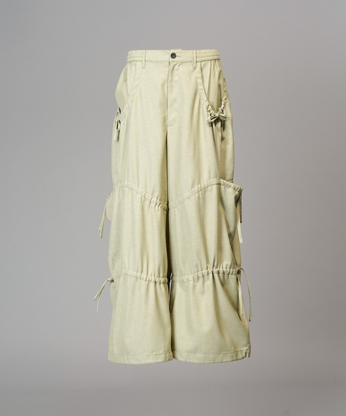 MAISON SPECIAL(メゾンスペシャル)の「《UNISEX》Cavalry Twills Prime-Wide Gathered Tiered Pants/キャバルリーツイルプライムワイドギャザーティアードパンツ【MAISON SPECIAL/メゾンスペシャル】(その他パンツ・メンズ・ベージュ/ブラック/グレイッシュベージュ・0/1/2)」の17枚目の写真