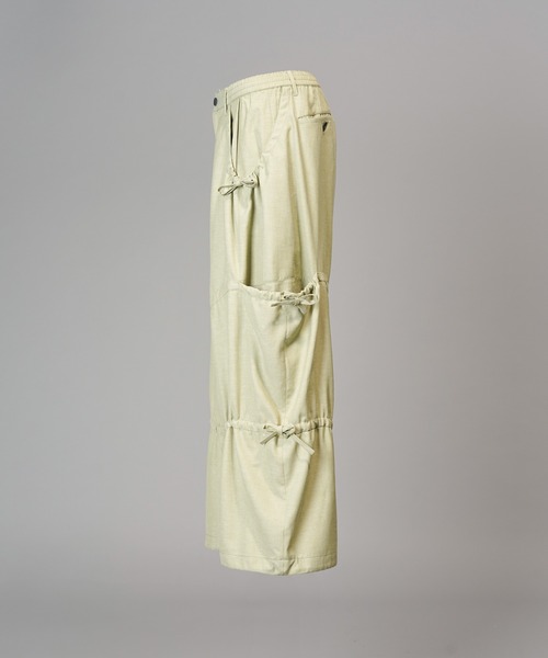 MAISON SPECIAL(メゾンスペシャル)の「《UNISEX》Cavalry Twills Prime-Wide Gathered Tiered Pants/キャバルリーツイルプライムワイドギャザーティアードパンツ【MAISON SPECIAL/メゾンスペシャル】(その他パンツ・メンズ・ベージュ/ブラック/グレイッシュベージュ・0/1/2)」の18枚目の写真
