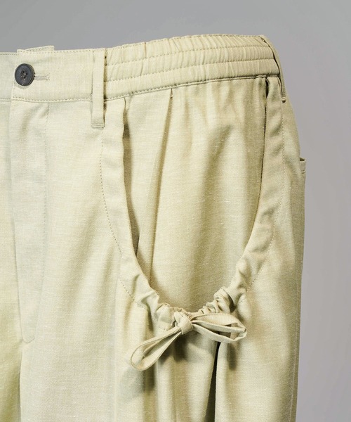 MAISON SPECIAL(メゾンスペシャル)の「《UNISEX》Cavalry Twills Prime-Wide Gathered Tiered Pants/キャバルリーツイルプライムワイドギャザーティアードパンツ【MAISON SPECIAL/メゾンスペシャル】(その他パンツ・メンズ・ベージュ/ブラック/グレイッシュベージュ・0/1/2)」の22枚目の写真