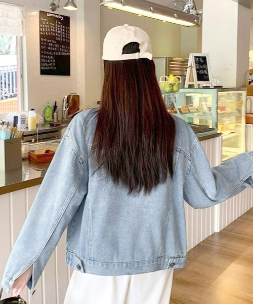 Miniministore（ミニミニストア）の「デニムジャケット レディース 春アウター（デニムジャケット・レディース・サックスブルー・M/L）」の15枚目の写真