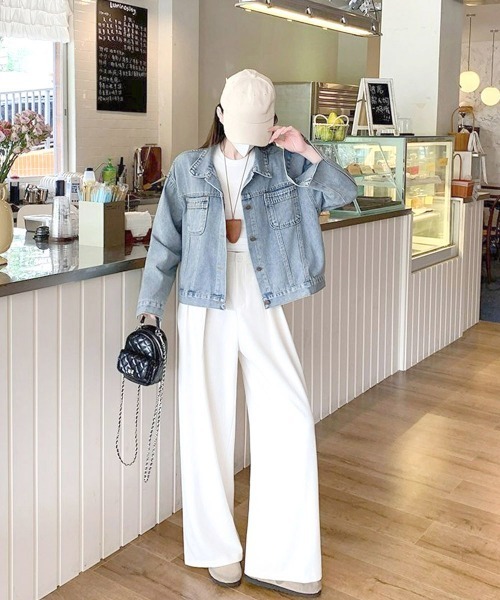 Miniministore（ミニミニストア）の「デニムジャケット レディース 春アウター（デニムジャケット・レディース・サックスブルー・M/L）」の16枚目の写真