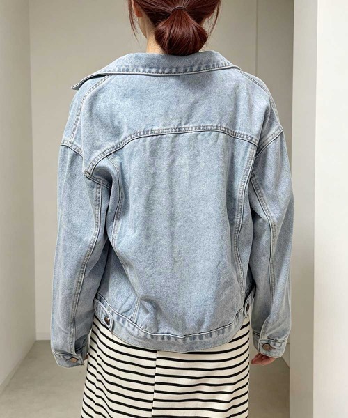 Miniministore（ミニミニストア）の「デニムジャケット レディース 春アウター（デニムジャケット・レディース・サックスブルー・M/L）」の19枚目の写真