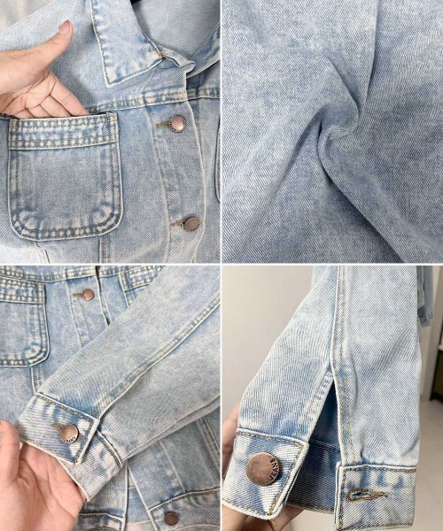 Miniministore（ミニミニストア）の「デニムジャケット レディース 春アウター（デニムジャケット・レディース・サックスブルー・M/L）」の22枚目の写真