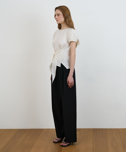 DEHEVE（デヘヴェ）の「Wrap Drape Blouse [Ivory]（シャツ/ブラウス・レディース・アイボリー・SMALL/MEDIUM）」の6枚目の写真