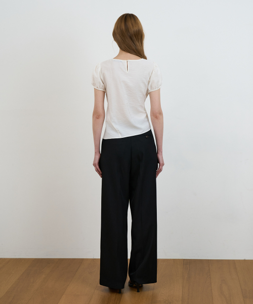 DEHEVE（デヘヴェ）の「Wrap Drape Blouse [Ivory]（シャツ/ブラウス・レディース・アイボリー・SMALL/MEDIUM）」の7枚目の写真
