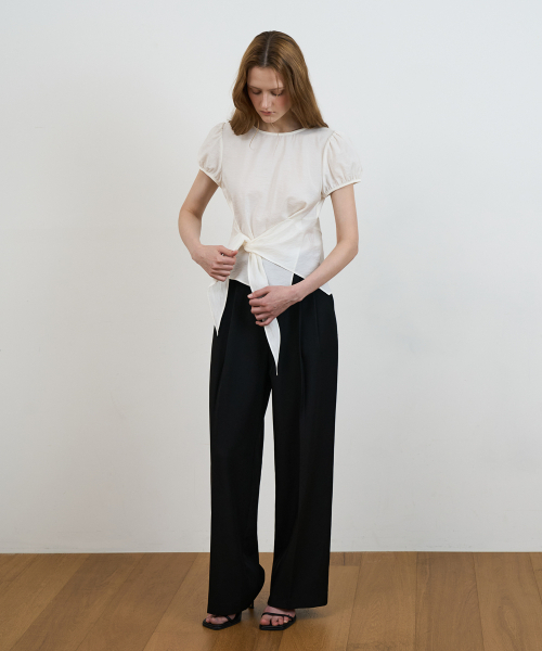 DEHEVE（デヘヴェ）の「Wrap Drape Blouse [Ivory]（シャツ/ブラウス・レディース・アイボリー・SMALL/MEDIUM）」の9枚目の写真