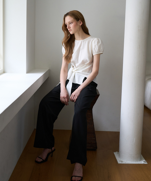DEHEVE（デヘヴェ）の「Wrap Drape Blouse [Ivory]（シャツ/ブラウス・レディース・アイボリー・SMALL/MEDIUM）」の11枚目の写真