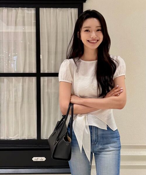 DEHEVE（デヘヴェ）の「Wrap Drape Blouse [Ivory]（シャツ/ブラウス・レディース・アイボリー・SMALL/MEDIUM）」の13枚目の写真