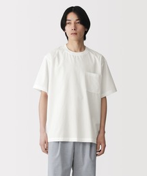 紳士　風を通す半袖布帛Ｔシャツ