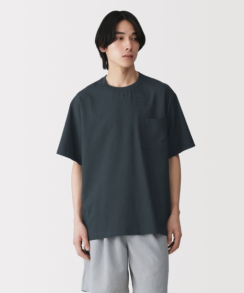 無印良品(ムジルシリョウヒン)の「紳士 風を通す半袖布帛Tシャツ(シャツ/ブラウス・メンズ・ホワイト/ブラック/ダークネイビー・S/M/L/XL)」の3枚目の写真