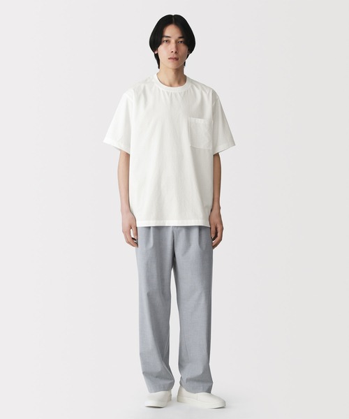 無印良品(ムジルシリョウヒン)の「紳士 風を通す半袖布帛Tシャツ(シャツ/ブラウス・メンズ・ホワイト/ブラック/ダークネイビー・S/M/L/XL)」の4枚目の写真