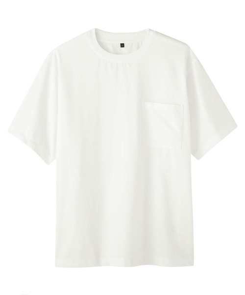 無印良品(ムジルシリョウヒン)の「紳士 風を通す半袖布帛Tシャツ(シャツ/ブラウス・メンズ・ホワイト/ブラック/ダークネイビー・S/M/L/XL)」の5枚目の写真