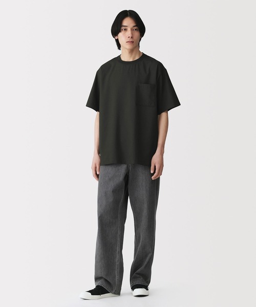 無印良品(ムジルシリョウヒン)の「紳士 風を通す半袖布帛Tシャツ(シャツ/ブラウス・メンズ・ホワイト/ブラック/ダークネイビー・S/M/L/XL)」の7枚目の写真