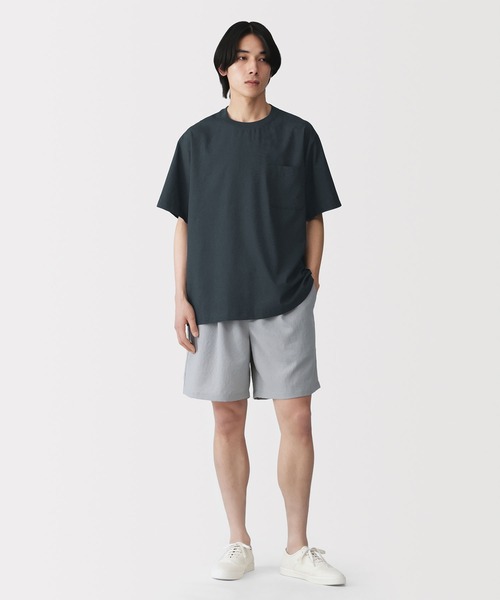 無印良品(ムジルシリョウヒン)の「紳士 風を通す半袖布帛Tシャツ(シャツ/ブラウス・メンズ・ホワイト/ブラック/ダークネイビー・S/M/L/XL)」の19枚目の写真