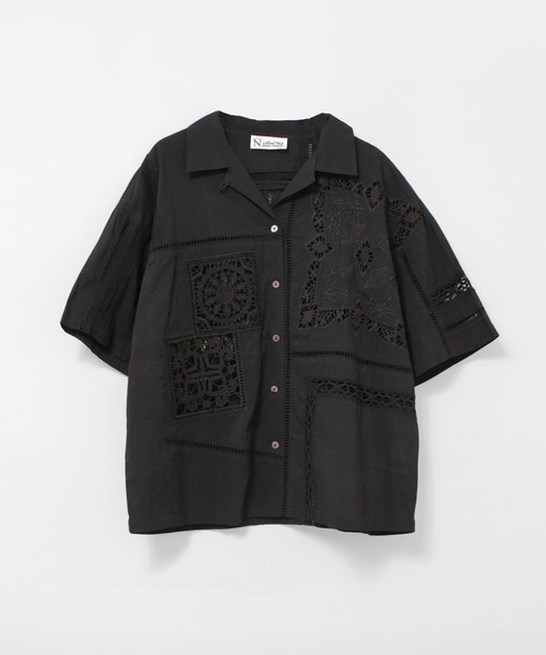 RNA-N(アールエヌエーエヌ)の「B2976 レースパッチワークシャツ(シャツ/ブラウス・レディース・ブラック/キナリ・FREE)」の13枚目の写真