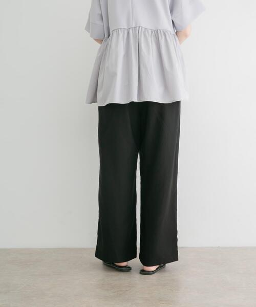 ITEMS URBANRESEARCH(アイテムズ アーバンリサーチ)の「REFINED LINEN イージーパンツ(その他パンツ・レディース・ブラウン/ドット/ブラック/パープル系その他・FREE)」の6枚目の写真