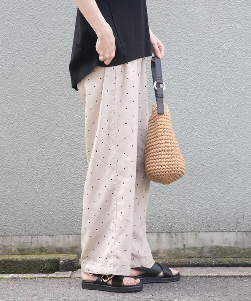 ITEMS URBANRESEARCH(アイテムズ アーバンリサーチ)の「REFINED LINEN イージーパンツ(その他パンツ・レディース・ブラウン/ドット/ブラック/パープル系その他・FREE)」の14枚目の写真